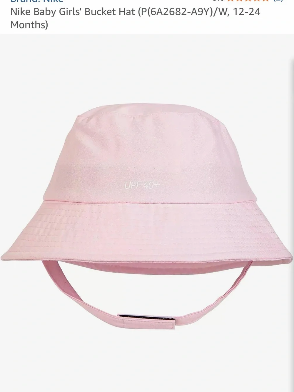 Nike Baby Girls' Bucket Hat (12-24 Months) like new worn twice